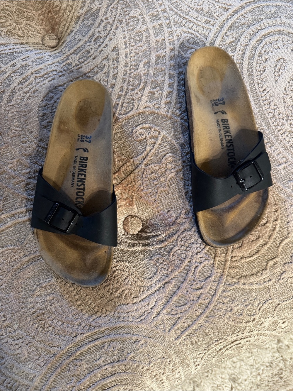 Birkenstock Madrid Single Strap Slide - Black
